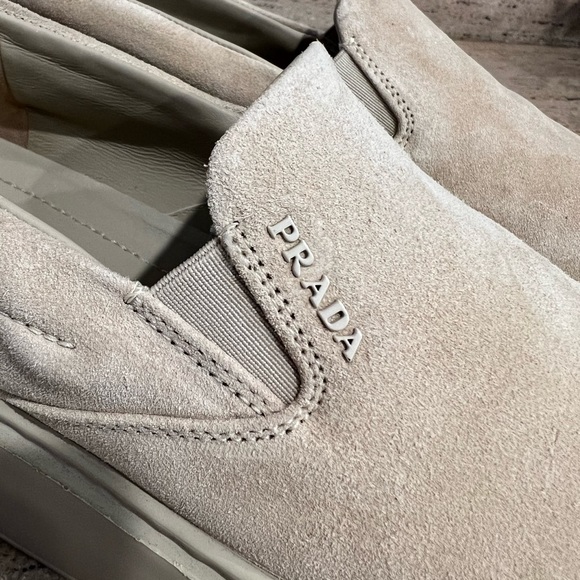 PRADA Women’s Slip-on Sneaker - Nude - Picture 3 of 13